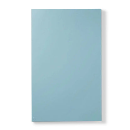 Rectangular light blue object on a white background