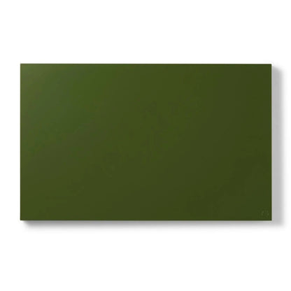 Rectangular green tile on a white background