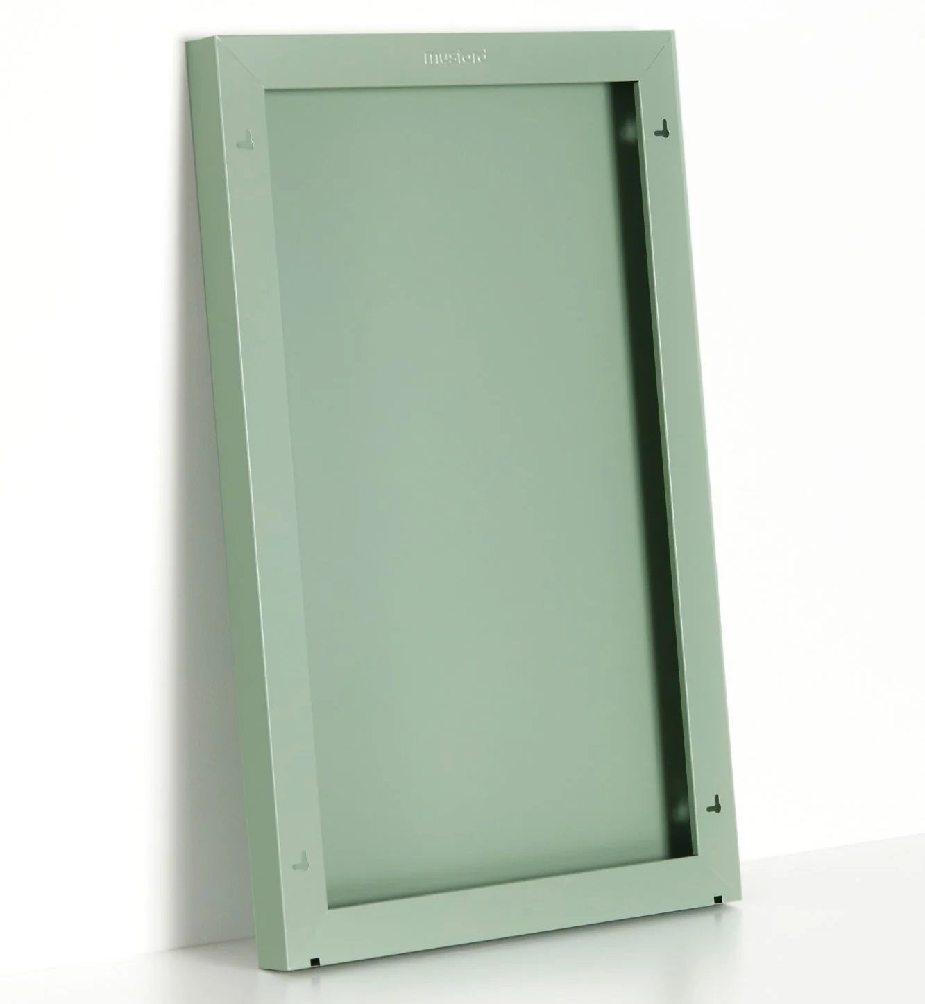 Green pet door on a white background