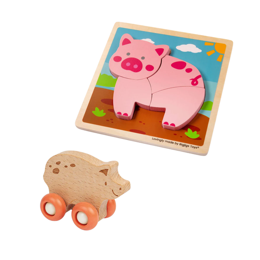 Bigjigs Farm Bundle: Pig
