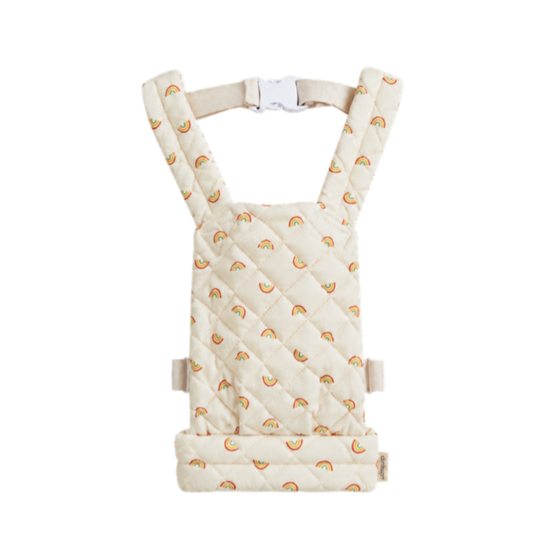 Dinkum Quilted Doll Carrier - Rainbow