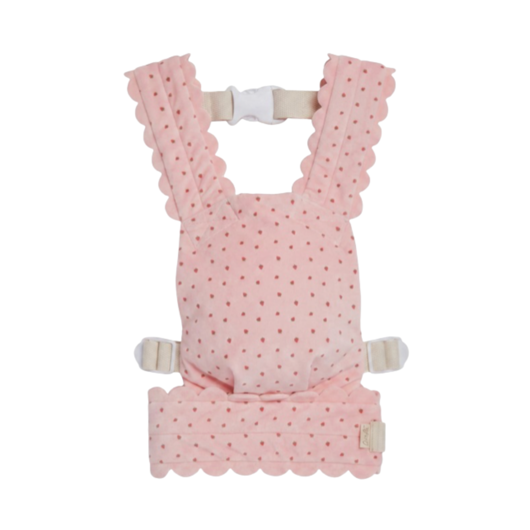 Dinkum Petal Doll Carrier - Strawberry