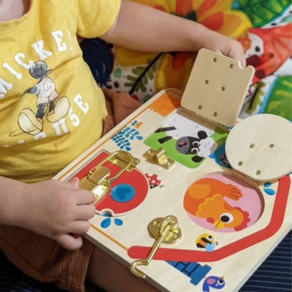 Wooden Latches Activity Board