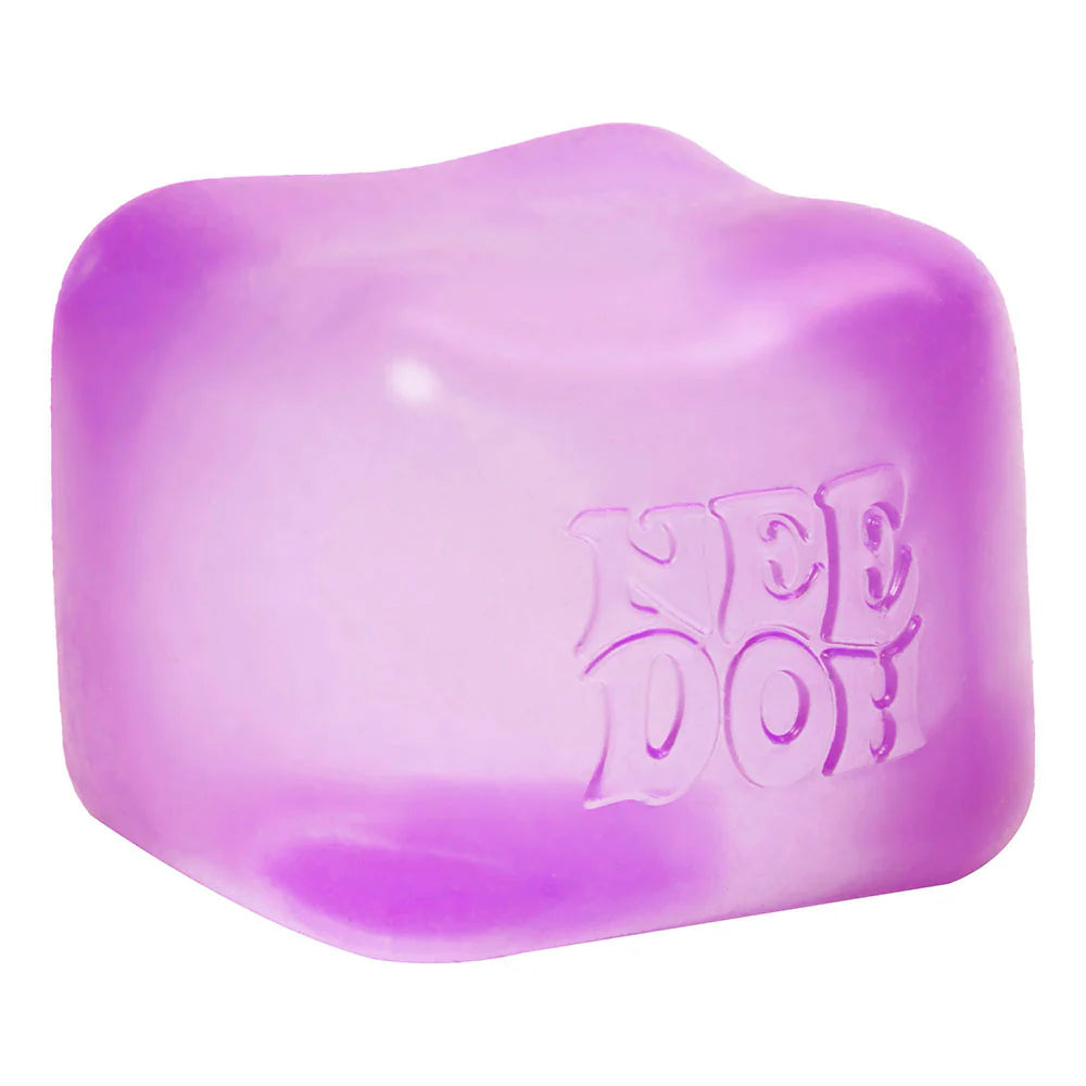 Purple bar of soap with 'pee do' text on a white background