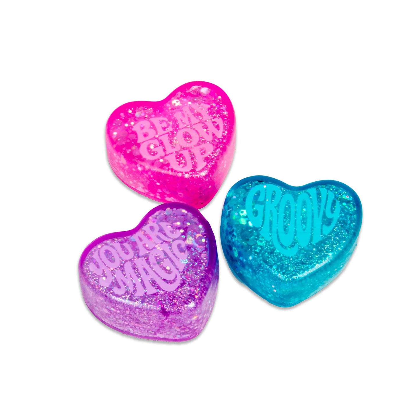 Teenie Sparkle Hearts NeeDoh - Pack of 3