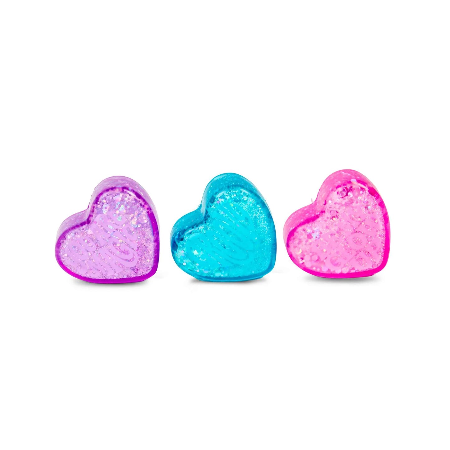 Teenie Sparkle Hearts NeeDoh - Pack of 3