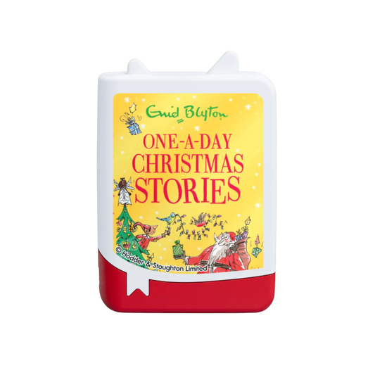 Calendar titled 'One-A-Day Christmas Stories' by Enid Blyton on a white background