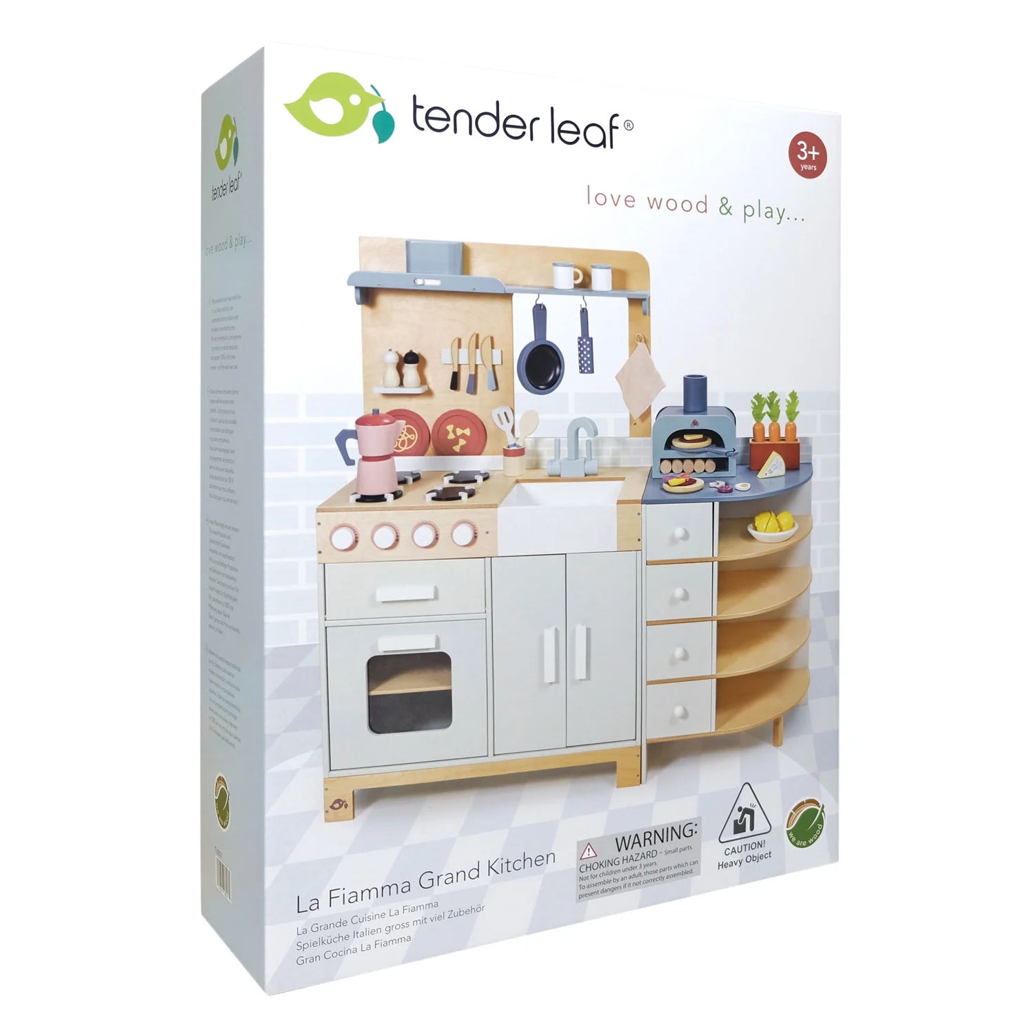 Tender Leaf toy kitchen set packaging on a white background