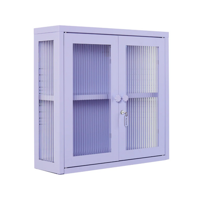 Lilac cabinet on a white background
