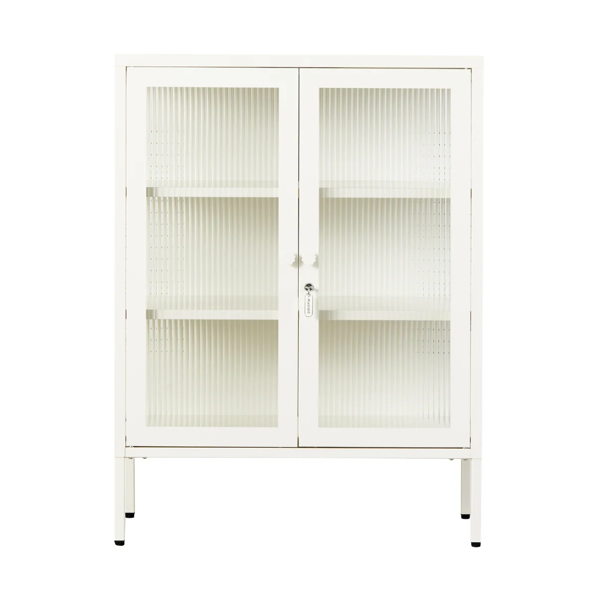 Chalk cabinet with glass panels