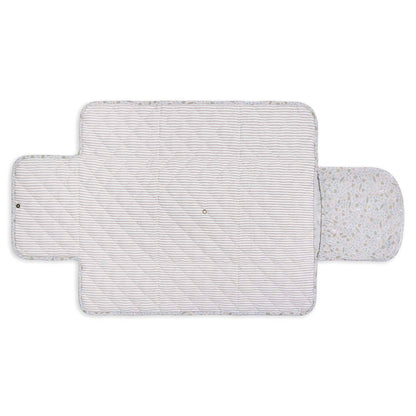 Rectangular baby mat with textured surface on a white background