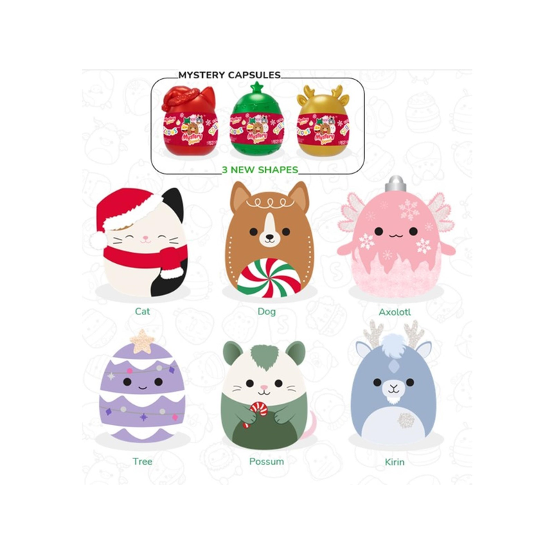 Squishmallows Mystery Squad Christmas Plush Blind Capsule