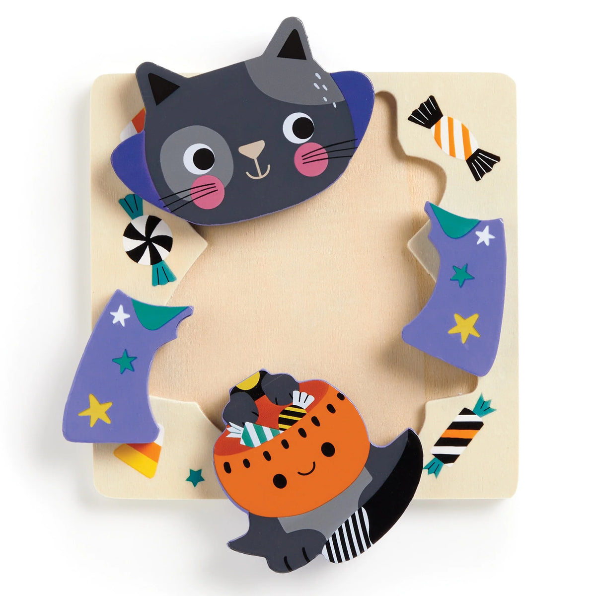 Halloween Set of 4 Wooden Puzzles