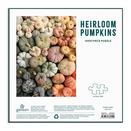 Heirloom Pumpkins 1000 Piece Puzzle by Christine Chitnis