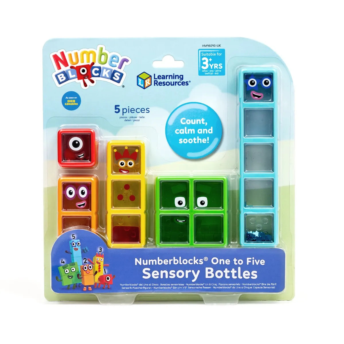 Numberblocks One to Five Sensory Tubes