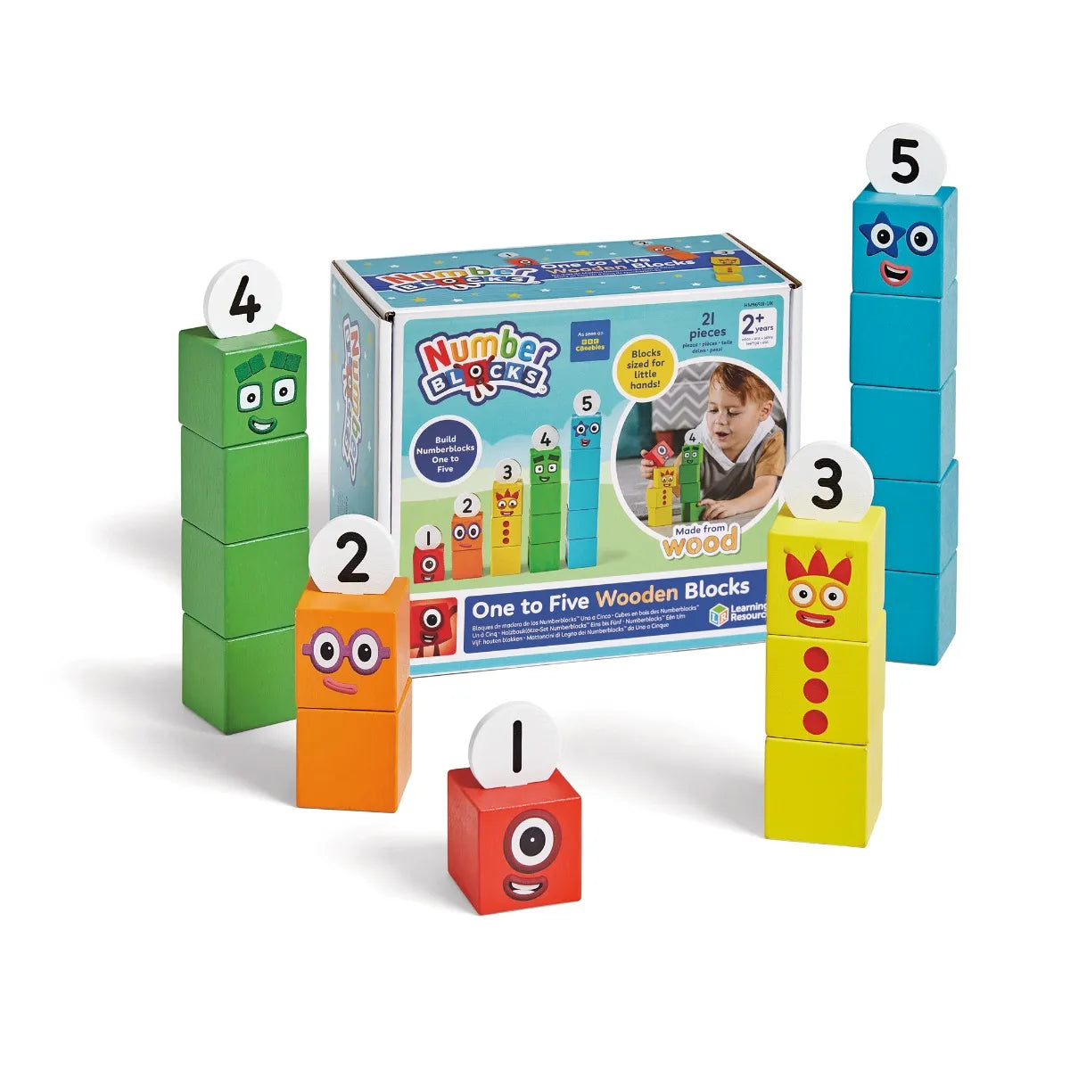 Numberblocks One to Five Wooden Blocks