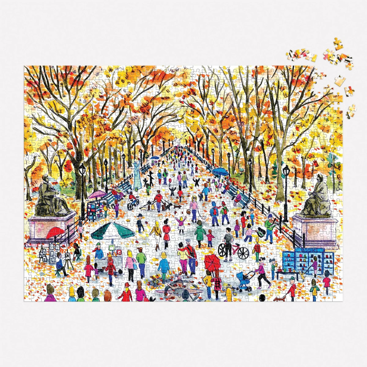 Fall in Central Park 1000 Piece Puzzle by Michael Storrings