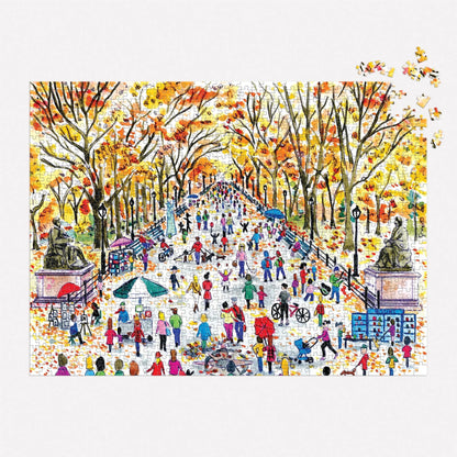 Fall in Central Park 1000 Piece Puzzle by Michael Storrings