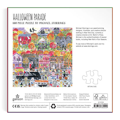 Halloween Parade 500 Piece Puzzle by Michael Storrings