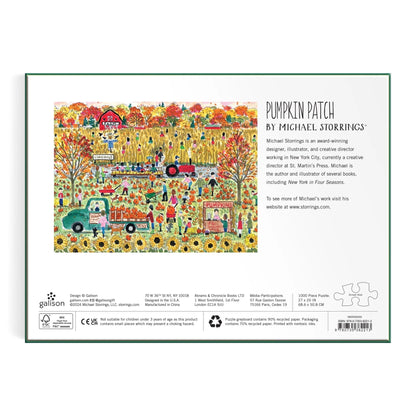 Pumpkin Patch 1000 Piece Puzzle by Michael Storrings