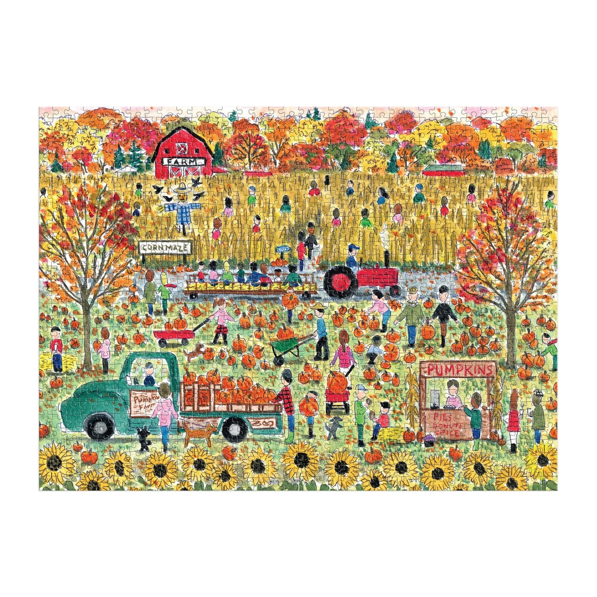 Pumpkin Patch 1000 Piece Puzzle by Michael Storrings