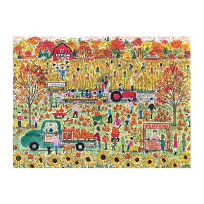 Pumpkin Patch 1000 Piece Puzzle by Michael Storrings