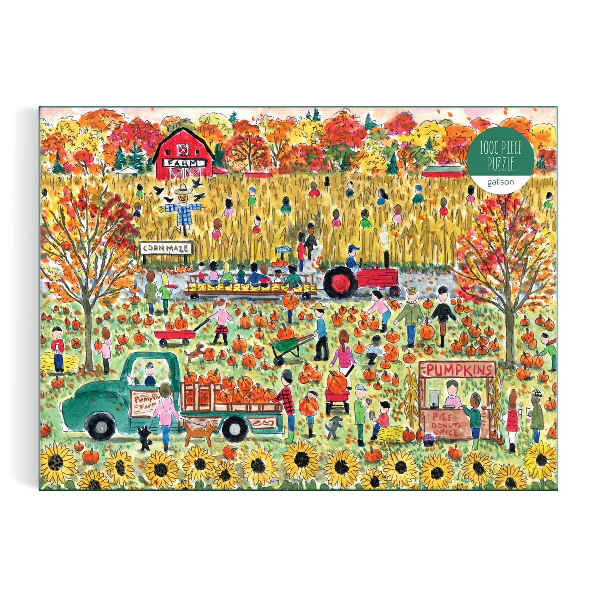 Pumpkin Patch 1000 Piece Puzzle by Michael Storrings