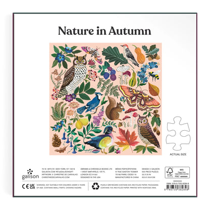 Nature in Autumn 500 Piece Puzzle by Christine De Carvalho
