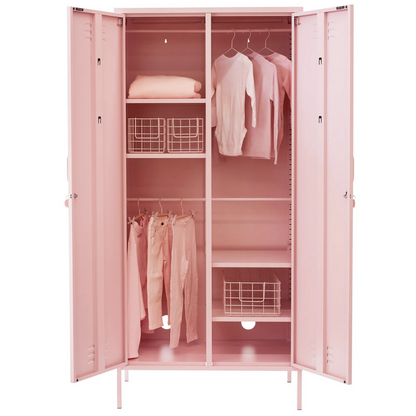 Pink locker open door wardrobe
