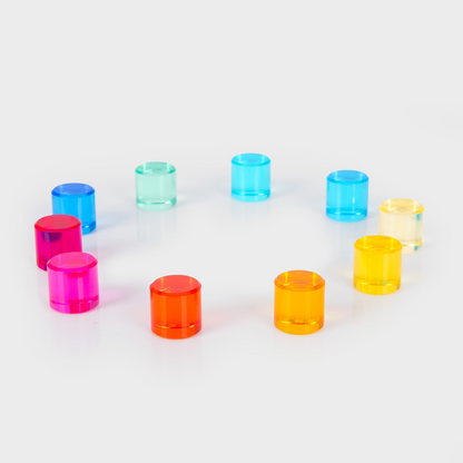 sensory coloured tubes