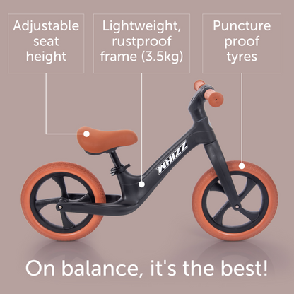 Whizz Balance Bike - Black