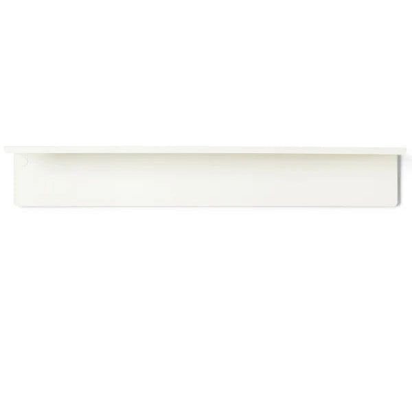 White rectangular object on a white background