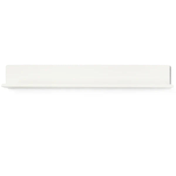 Rectangular white object on a white background