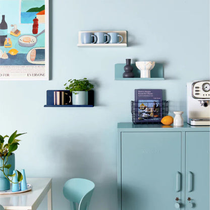 Navy blue shelf