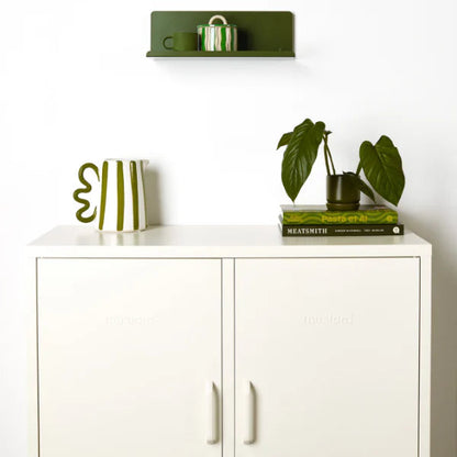 Olive green shelf